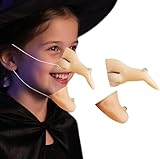 WEITAPYT Hexennase für Erwachsene, Hexennase und Hexen Kinn, Hexe Zubehör, Hexennases für Kinder,Hexen Nase, Geeignet für Halloween-Maskerade-Rollenspiel-Kostümparty-Requisiten