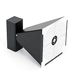 Relaxdays Kugelfang für Luftgewehr & Luftpistole, Zielscheibenhalter Trichterform, HxBxT: 14x14x17 cm, Stahl, schwarz