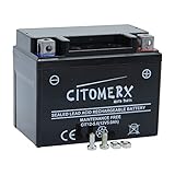 Batterie wartungsfrei 12V 5AH YB4L-B, YTX4L-BS, YT4L-B kompatibel mit Gilera Eaglet 50 1996-1999