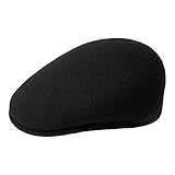 Kangol Herren Schiebermütze 504 Cap schwarz, Größe:S