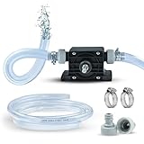 REXXER Wasserpumpe (Set) - Bohrmaschinenpumpe/Akkuschrauber Pumpe - sofort einsetzbar mit 2m Schlauch, Schellen & 2x Schlauchkupplung (900 l/h)