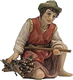 Dekop Krippenfigur Hirte kniend mit Holzbündel passend für 11cm Figuren (44635283648)
