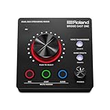 Roland BRIDGE CAST ONE Dual Bus Streaming Mixer | Kompakter Audio-Streaming-Mixer | Für Online-Gamer & Content-Produzenten | 32-Bit Hardware-DSP | USB-C Verbindung für Windows und Mac