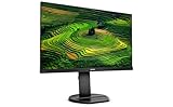 Philips 241B8QJEB - 24 Zoll FHD Monitor, höhenverstellbar (1920x1080, 60 Hz, VGA, DVI, HDMI, DisplayPort, USB Hub) schwarz