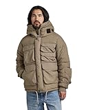G-Star RAW Herren Field Hooded Puffer Jacke, Braun (Turf D20516-D199-273), XL