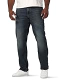 Lee Herren Big & Tall Extreme Motion Relaxed Straight Jeans, Maverick, 44W / 30L
