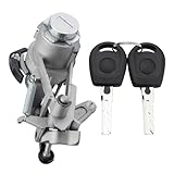 Anlseiod Heckklappe Türschloss Zylinder für Golf 3/4 Caddy Polo Lupo Seat Arosa 1J6827297G Schließzylinder Kofferraum Schloss 1J6827297C 1J6827297D