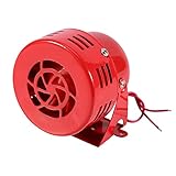 Sirene 12v, 110Db Motorisch Alarm Luftalarm Alarm Police Siren Elektromotorisch Angetriebener Alarm für Auto, LKW, Motorrad