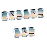 IMIKEYA 9 Stk Landschaftsfensteraufkleber Aufkleber mit Fensteransicht Bilder Glas Aufkleber Türdekorationsaufkleber Haushalt Wandgemälde Kunstaufkleber Wandaufkleber 3d Wandtattoos