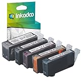 Inkadoo Kompatibel Tinte für Canon Pixma IP 3600 Series 4600 X 4700 MP 540 550 560 620 630 640 R 980 990 MX 860 870 enthält 4x Tintenpatrone Multipack, ca. 3.180 Seiten Druckerpatrone, Druckertinte