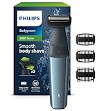 Philips Bodygroom Series 3000, wasserfester Trimmer für Intimbereich und Körper, gründliche und angenehme Rasur, Ganzkörperpflege, 60 Min. Laufzeit, Modell BG3027/03