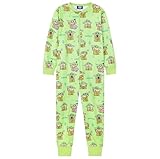 Disney Fleece Onesie Kinder Mädchen, Baby Yoda Minnie Mouse Stitch Onesie Teenager Geschenke 2 bis 14 Jahre (Grüner Baby Yoda, 11-12 Jahre)