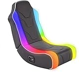 X Rocker Chimera RGB 2.0 Floor Rocker Gaming Sessel mit 2.0 Soundsystem & Neo Motion Beleuchtung für Kinder & Jugendliche