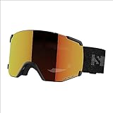 Salomon S/view Unisex-Brille Ski Snowboarden, Erweitertes Sichtfeld, Sehschärfe und Blendungsreduzierung und kein Beschlagen mehr, Schwarz, Einheitsgröße