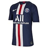 Nike Kinder PSG Breathe Stadium Heim Trikot Teamtrikot, Midnight Navy/White, XS