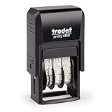 Trodat Printy 4810 Datumstempel für den täglichen Bürobedarf – integriertes trodatkissen, 4 Bänder (TT.MMM.JJJJ), Deutsch, Bänderlaufzeit 12 Jahre, Schrifthöhe 3,8 mm, Abdruck schwarz, CO2 kompensiert
