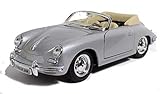 Modellauto / Porsche 356 B / Cabriolet / Silbergrau / 1:24 /18 cm / Porsche