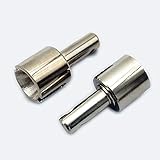 CrazyRacer for HPI Savage XS Flux Ken Block WR8 Flux and Bullet3.0 MT ST 109926 101230 Upgrade Parts HD DIFF Shaft 5X23.5MM-2pcs Set Silver
