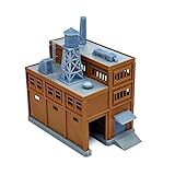 Outland Models Eisenbahnlandschaft Große Fabrik mit innerer Laderampe Spur N