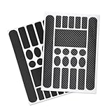 GLPRKOW Fahrrad Rahmen Schutz - 1 Stück Carbon + 1 Stück Mattschwarz Aufkleber