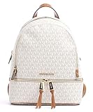 Michael Kors Damen Rhea Zip Handtasche, Weiß (Vanilla), 12.7x31.8x24.1 centimeters (W x H L) EU