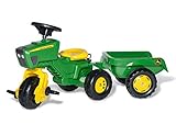 Rolly Toys Dreirad rollyTrike John Deere mit Anhänger rollyKid Trailer (für Kinder von 2 ½ - 5 Jahren, Farbe Grün) 052769