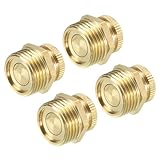 PATIKIL Luftkompressor-Tank-Ablassventil, 4er-Pack G 1/2" Messing-Luftkompressor-Ablassventil Ersatzteil