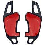 Overdrive-Racing Schaltwippen Verlängerung Kompatibel mit VW Golf 7 GTI GTD R TCR Scirocco T-ROC Arteon Alu Schwarz Typ-B