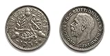 Stampbank Münze, 1935, 3 Pence, Silber, Circulated, Uralt