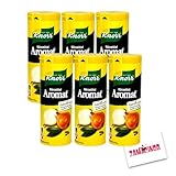 Knorr Aromat - Streusalz Natürliches Würzmittel Streuer ohne Konservierungsstoffe 100g (6er Pack) + Zama4Zingo Karte