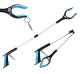 PEPE Mobility - Faltbare Greifzange mit Magnet, Drehbare Greifer, Abfallzange Ausziehbar, Klappbar für Senioren, Gartenarbeit