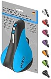 Prometheus Kinderfahrradsattel Junior Sattel für Kinderfahrrad Laufrad bequemer Unisex Kinder Fahrrad-Sattel für 12 14 16 und 18 Zoll (Blau/Schwarz)