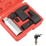 BIGP 5 Pcs Lambdasonden Schlüssel Nüsse Set, Lamdasonde Werkzeug und Gewindereparatur Satz, Autoreparatur-Werkzeug