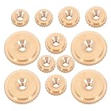 MUCKLILY 12-teiliges Uhrzeigermuttern-sortiment Aus Messing, Befestigungsmuttern Für Mechanische Uhrwerke, Standuhren, Wandkamin, Antike Uhren, Reparaturteile, Werkzeuge, Ersatz