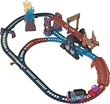 Fisher-Price HMC28 - Thomas & Friends Spielzeugeisenbahn-Set mit motorisiertem Thomas-Zug und Kippbrücke, 2,5 meter Schienen, Kristallhöhlen-Abenteuer-Set, Spielzeg für Kinder ab 3 Jahren