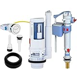 Doppelspülventil mit Kabel,Universal Cistern Filling Valve,Ablaufventil,für WC-Spülung Flush 3/6 Liter,Wasserersparnis zu Erreichen,Geräuscharm,Schnelle,Einfache Installation (Split-WCs)