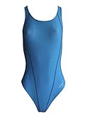 Solar Schwimmanzug, Ringerrücken Dry Weave in Blau, Gr. 38