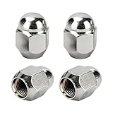IGXX 4PCS M12*1.25 Radmuttern, Chrom-Sechskant-Lug-Nuts aus Legierung für Nissan Teana X-Trail Sylphy Tiida, Universelle Auto-Radmuttern