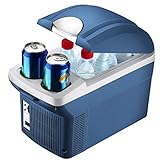 delibett Mini Kühlschrank Gefrierschrank, 8 Liter Kompressor-Kühlbox, Elektrische Kühlbox Gefrierbox, tragbare Auto Absorber-Kühlbox Für Auto Zuhause Büro Picknick im Freien Von