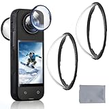 Sangcca 2 Stück 3D Drehbar Objektivschutz, Premium Objektivschutz Kompatibel mit Insta360 X4 Panoramakamera, Insta360 X4 Zubehör, für Insta360 X4 Objektivschutz Schutz Linsen Zubehör