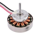 1pcs DC 5V-12V 16-Pole 3 Phase Brushless Motor Außenläufer Auto Quadcopter Leerlaufstrom 0.127A Widerstand Strom (Größe : 6mm)