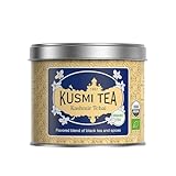 Kusmi Tea - Kashmir Tschai - Bio Schwarzer Tee mit Anis, Kardamom, Zimt, Ingwer und Nelken Aromatisiert - Loser Tee - 100 g Metalldose - Menge für etwa 50 Tassen