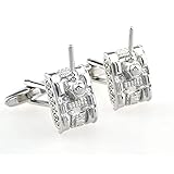 YAMAO Hemd ManschettenknöPfe,Manschettenknöpfe im Kupfertank-Design, Geschenkmanschettenknöpfe für Herren