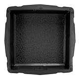 @tec Betonform Schalungsform 20x20x4,5cm - gespitzt - Gießform Plastikformen für Beton, Pflastersteine, Terrassenplatten, Trittplatten, Bodenplatten und Gehwegplatten für Garten