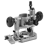 KATSU Trimmer Tauchbasis, voll einstellbar, für Elektro- oder Akku-Holz-Handoberfräsen mit Staubdüse SP10174805