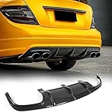 Auto Heckstoßstange Lippe Diffusor Spoiler für Mercedes Benz W204 2008-2011, Auto Heckdiffusor Heckspoiler Hecklippe Spoiler Splitter Karosserie Modifiziertes Zubehör