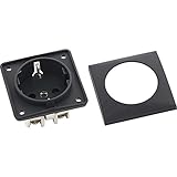 Berker Integro Steckdose Schuko anthrazit matt lose & Berker Integro Flow Rahmen 1-fach anthrazit matt lose