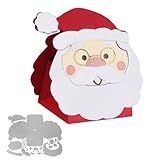 1 Set Stanzschablonen Weihnachten Boxen Metall Stanzen Prägeschablonen Stanzformen Stanzmaschine Schablonen Cutting Dies für DIY Geschenkboxen Handwerk Geschenk (Weihnachtsmann)
