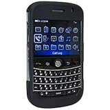 Amzer Hartschalenhülle für BlackBerry Bold 9000 (aufsteckbar, gummiert) Schwarz