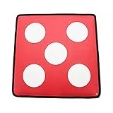 WDAA Doppelseitiges Fechttrainingsschwertziel, PU-Leder-Fechtziel, Fechttrainingsausrüstung für Erwachsene und Kinder, Fechtausrüstung